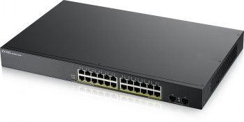 Серверы ZYXEL NETWORKS  ZYXEL GS1900-24HP V2, 24-PORT GBE L2 POE SMART SWITCH, RACKMOUNT, 170 WATT (5Y WARRANTY)