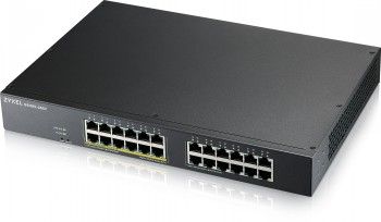 Serverid ZYXEL NETWORKS  ZYXEL GS1915-24EP, 24-PORT GBE, 12 PORT POE, 130 WATT 802.3AT, RACKMOUNT, FANLESS, SMART SWITCH, HYBRID MODE, STANDALONE OR NEBULAFLEX CLOUD (5Y WARRANTY)