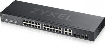 Серверы ZYXEL NETWORKS  ZYXEL GS1920-24V2, 28 PORT SMART MANAGED SWITCH 24X GIGABIT COPPER AND 4X GIGABIT DUAL PERS., HYBRID MODE, STANDALONE OR NEBULAFLEX CLOUD (5Y WARRANTY)