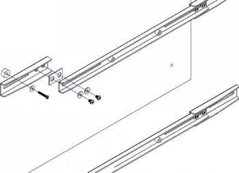 Кронштейн для телевизора NEOMOUNTS BY NEWSTAR  NEWSTAR VESA CONVERSION STRIPS - VESA 600X450 TO 800X450 - SILVER