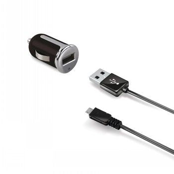 Converter CELLY  CELLY CAR CHARGER TURBO + USBMICRO CABLE