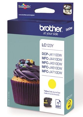 Printer accessories Brother  BROTHER LC-123Y TONER YELLOW 600P