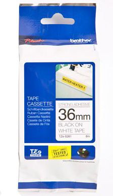 Расходный материал Brother  BROTHER TZES261 36 BLACK ON WHITE STR. A