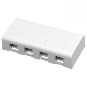 Harukarp Schneider Electric  SCHNEIDER ELECTRIC ACTASSI SURFACE CASE 4XRJ45 WH