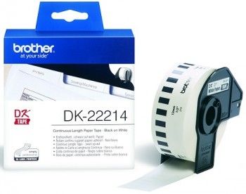 Расходный материал Brother  BROTHER DK22214 PAPER TAPE 12MM