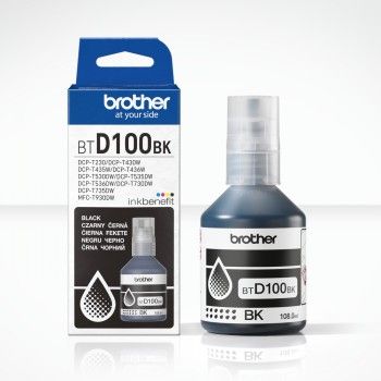 Printer accessories Brother  BROTHER BTD100BK BLACK INK BOTTLE - 7,500 PAGES
