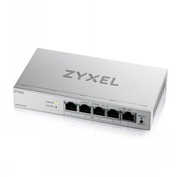Serverid ZYXEL NETWORKS  ZYXEL GS1200-5HP V3, 5 PORT GIGABIT POE+ WEBMANAGED DESKTOP SWITCH, 4X POE, 68 WATT (5Y WARRANTY)