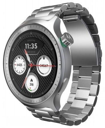 Умные часы Motorola  MOTOROLA WATCH SILVER + HERABAL GARDEN