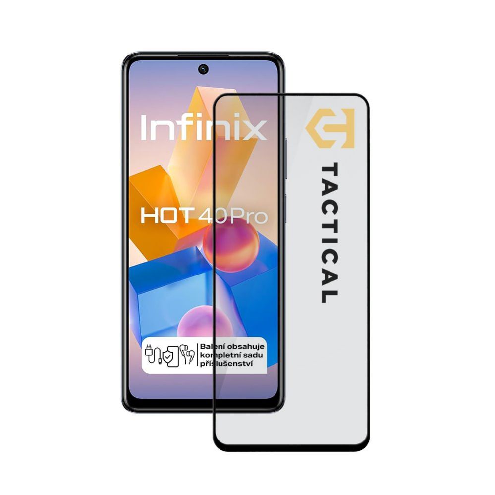 Protective glass Tactical - Tactical Glass Shield 5D for Infinix Hot 40 Pro Black