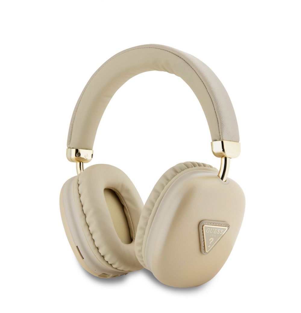 Üleminek -  Guess Saffiano PU Leather Triangle Logo Wireless Headhones Gold