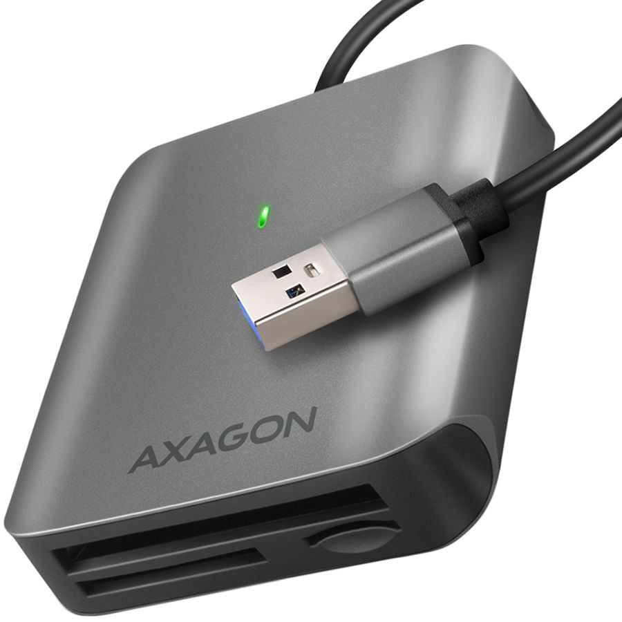 Memory cards Axagon  Axagon Aluminum high-speed USB-A 3.2 Gen 1 memory card reader. 3 slots, UHS-II.