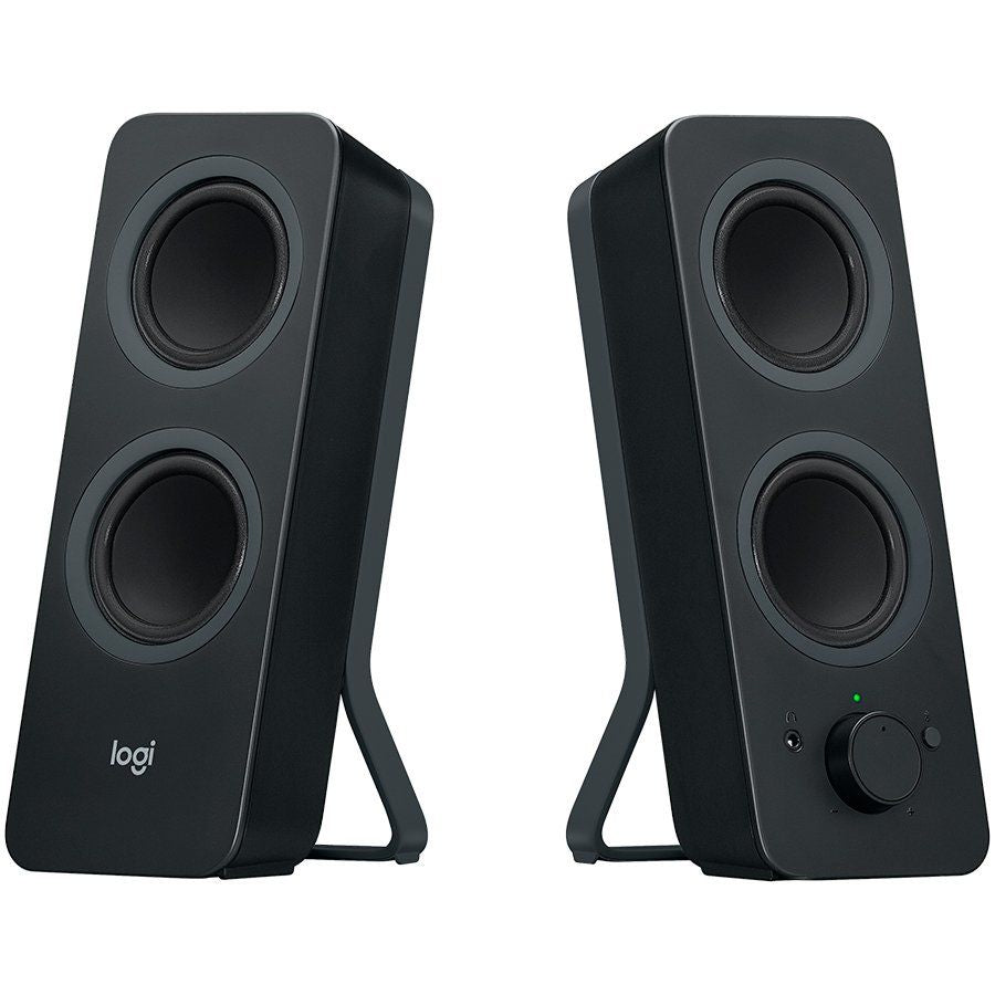 Record players Logitech  LOGITECH Z207 Bluetooth Stereo Speakers - BLACK