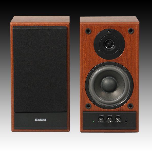 Record players Sven  Multimedia - Speaker SVEN SPS-702 (Stereo, 40W, 40Hz-22Hz, Wood)