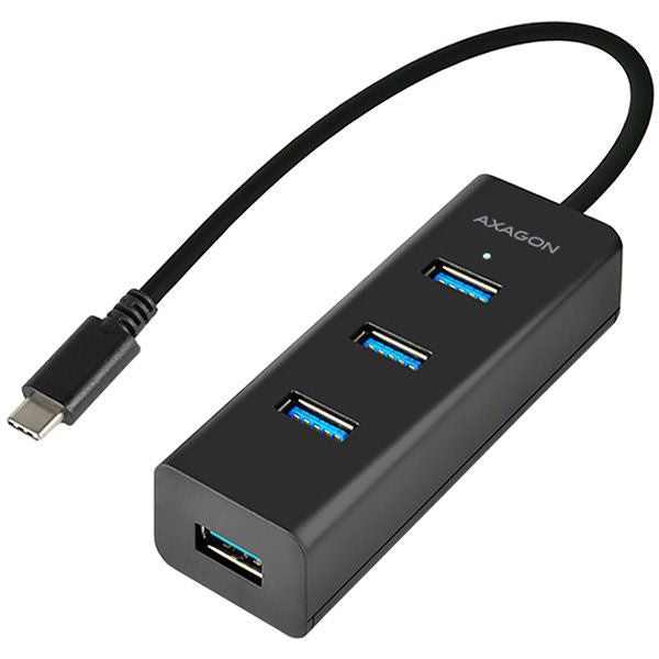 Üleminek Axagon  AXAGON HUE-S2C 4x USB3.0 Charging Hub, MicroUSB Charging Connector, Type-C