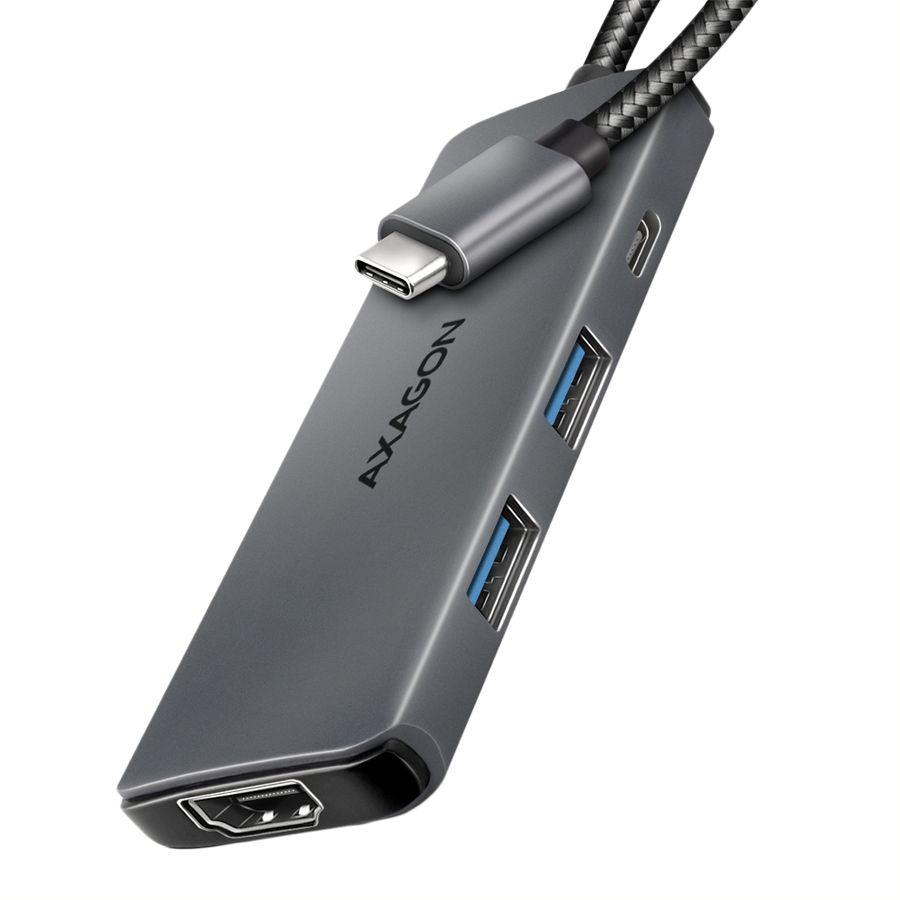 Üleminek Axagon  AXAGON HMC-5H8K USB 5Gbps hub, 2x USB-A, USB-C, HDMI 8k/30Hz, PD 100W,