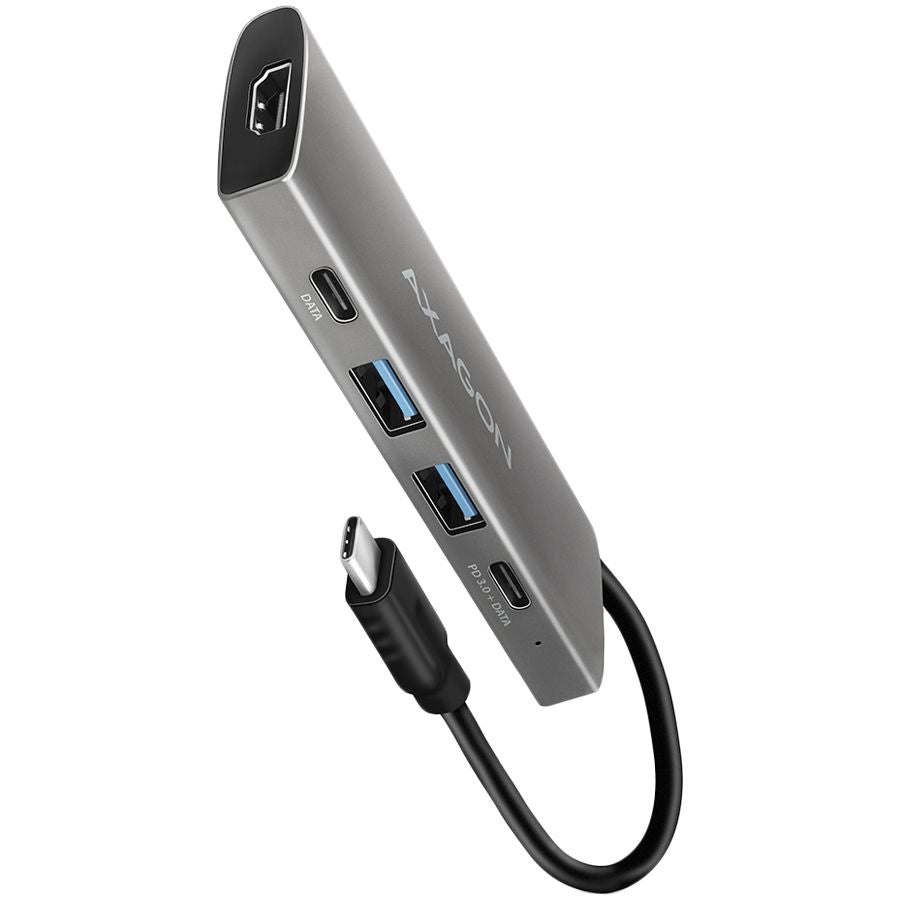 Converter Axagon  AXAGON HMC-5H USB-C 3.2 Gen 1 hub, 3x USB-A, 4K HDMI, PD 100W, 100cm USB-C cable