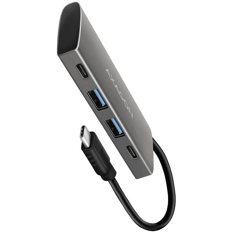 Converter Axagon  AXAGON HMC-4G2 2x USB-A + 2x USB-C, USB-C 3.2 Gen 2 10Gbps hub, 13cm USB-C cable