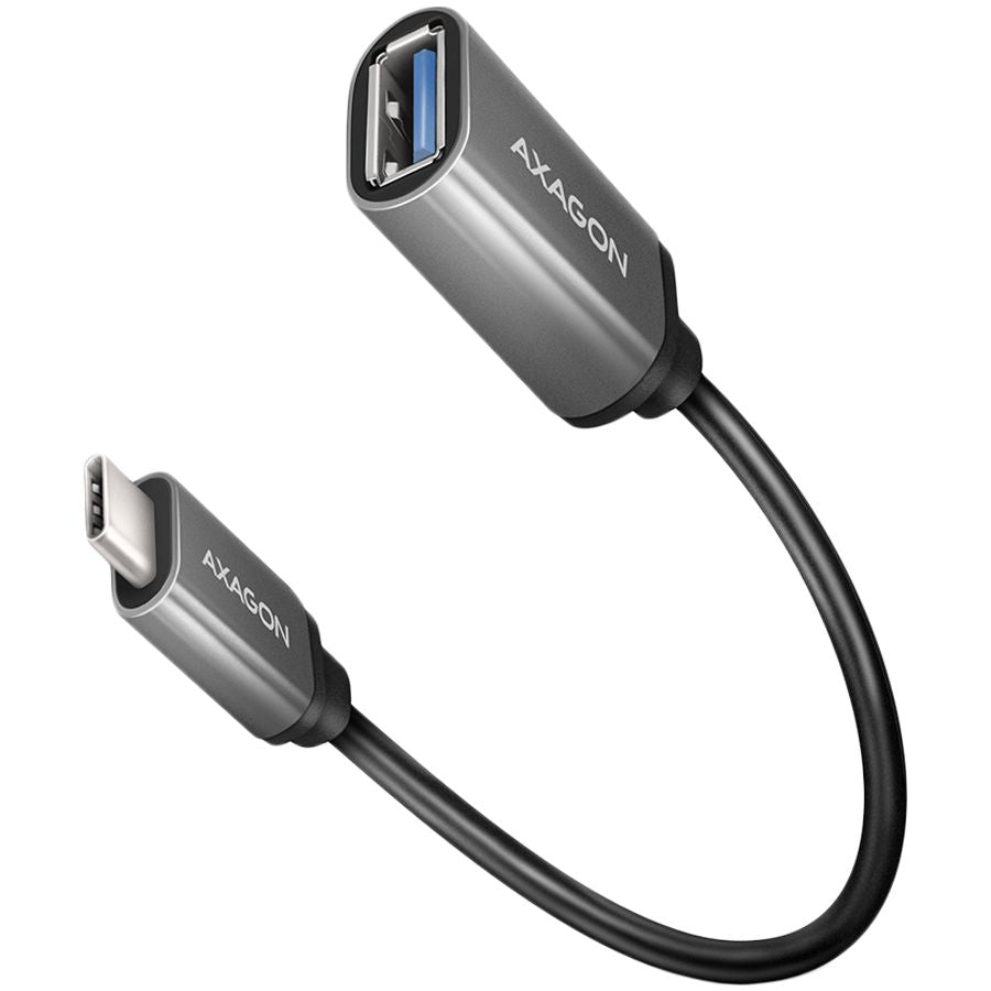 Converter Axagon  AXAGON RUCM-AFAC USB 3.2 Gen 1 Type-C Male > Type-A Female, cable adapter 0,2m, 3A, ALU
