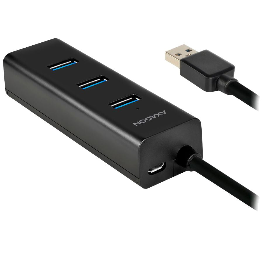 Converter Axagon  AXAGON HUE-S2B 4x USB3.0 Charging Hub, MicroUSB Charging Connector