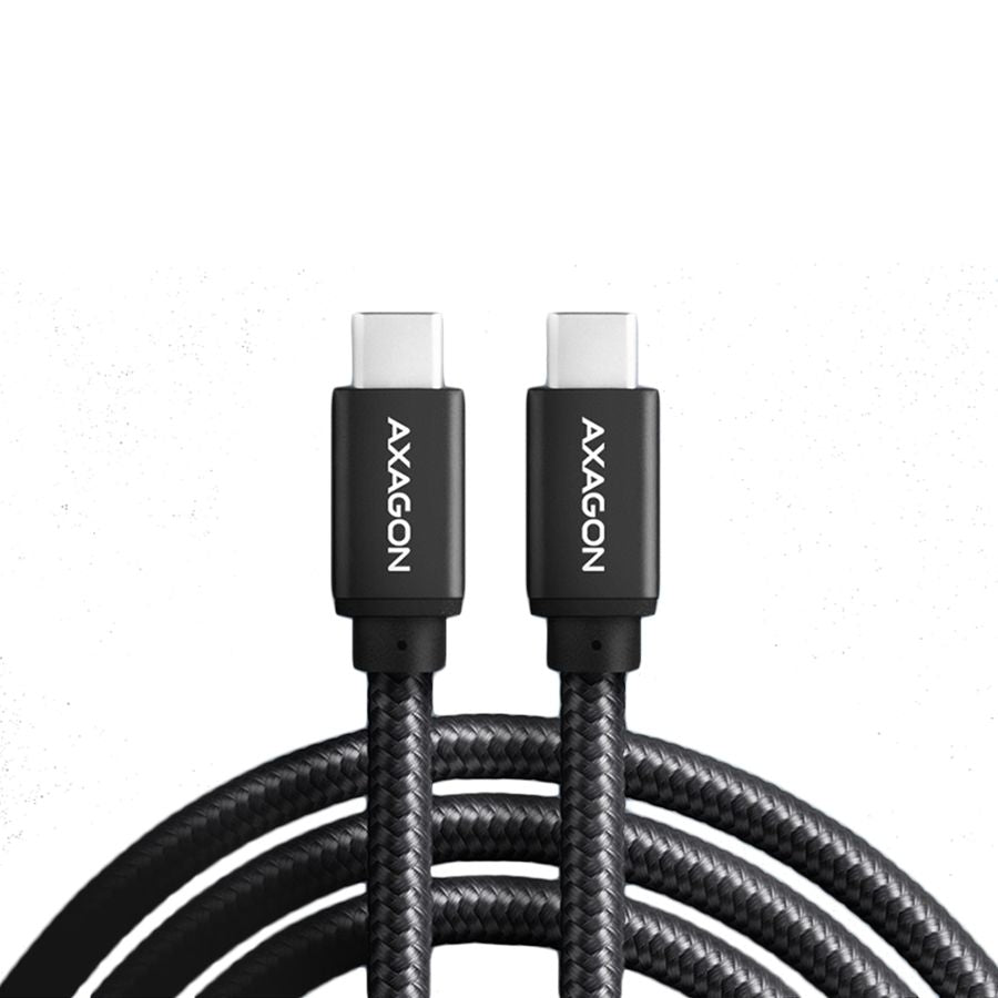 Kaabel Axagon  Axagon Data and charging USB 3.2 Gen1 cable lengh 3 m. PD 60W, 3A. Black braided.