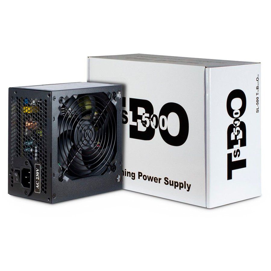 Cable INTER-TECH  Power Supply INTER-TECH SL-500 TBO AC 230V, 50/60Hz, DC 3.3/5/±12V, 500W, Retail, Passive PFC, 1x120, Black