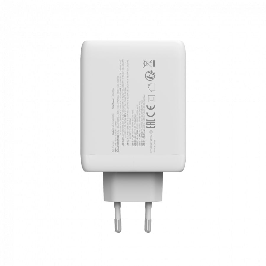 Адаптер Canyon  CANYON charger CU100ACC GaN 100W 3xPD 1xQC EU White