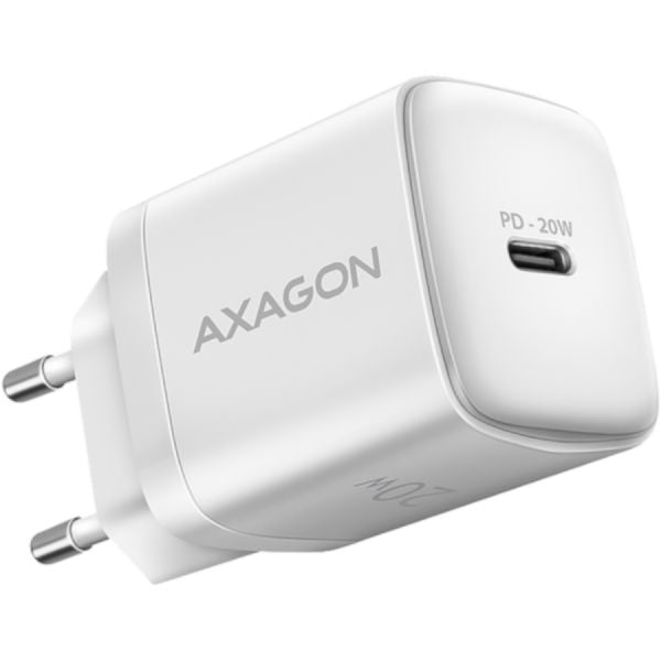 Adapter Axagon  AXAGON ACU-PD20W wall charger 1x QC3.0/AFC/FCP/PD type-C, 20W, white