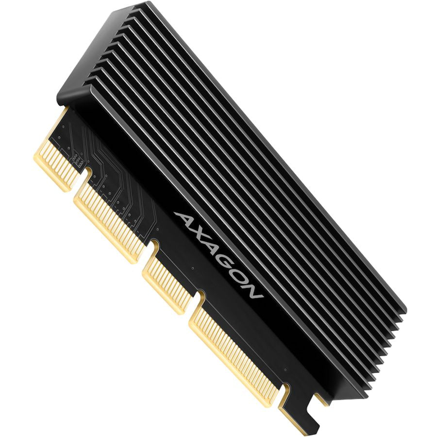 Adapter Axagon  AXAGON PCEM2-XS PCI-E 3.0 16x - M.2 SSD NVMe, up to 80mm SSD, low profile, heatsink