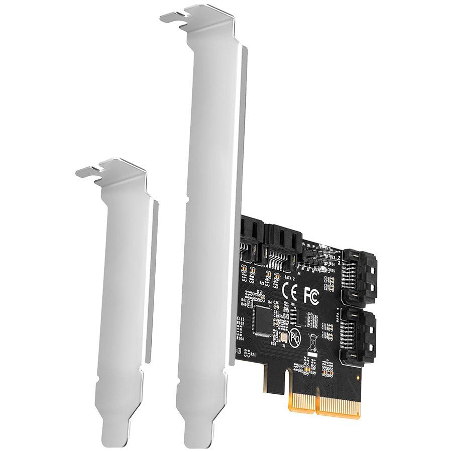 Adaptrid Axagon  Axagon Four-channel SATA III PCI-Express controller with four internal SATA ports. Standard & Low profile.