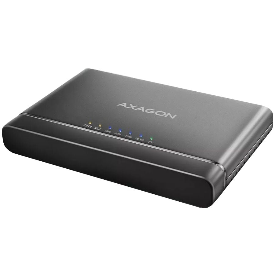 Axagon Axagon USB 3.2 Gen 2 adapter for connecting NVMe M.2 SSDs and SATA 2.5"/3.5" drives with cloning function.