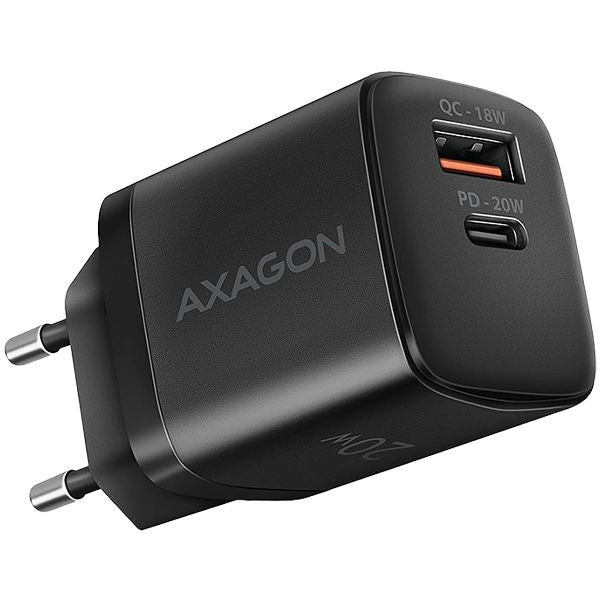 Adapter Axagon  AXAGON ACU-PQ20 wall charger QC3.0/AFC/FCP + PD type-C, 20W, black