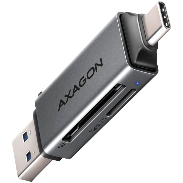 Adaptrid Axagon  Axagon CRE-DAC External, Type-C+Type-A 2-slot SD/microSD