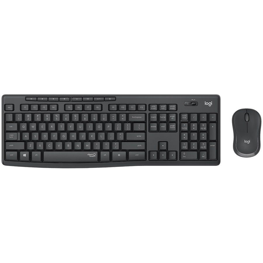 Computer keyboard Logitech  LOGITECH MK295 Silent Wireless Combo - GRAPHITE - US INT'L
