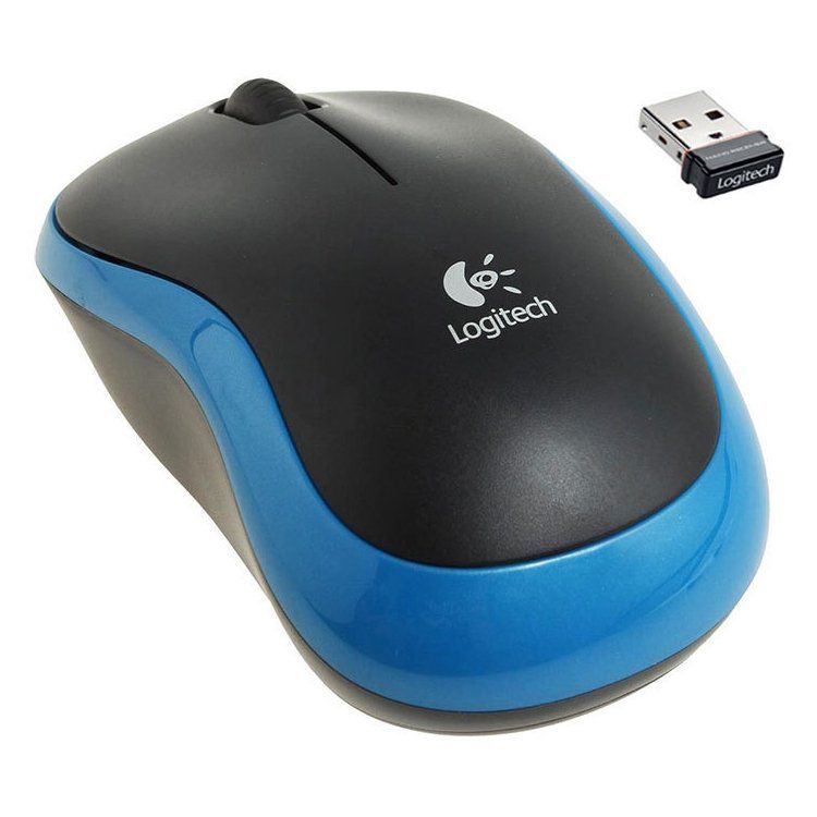 Computer mouse Logitech  LOGITECH M185 Wireless Mouse - BLUE - EWR2