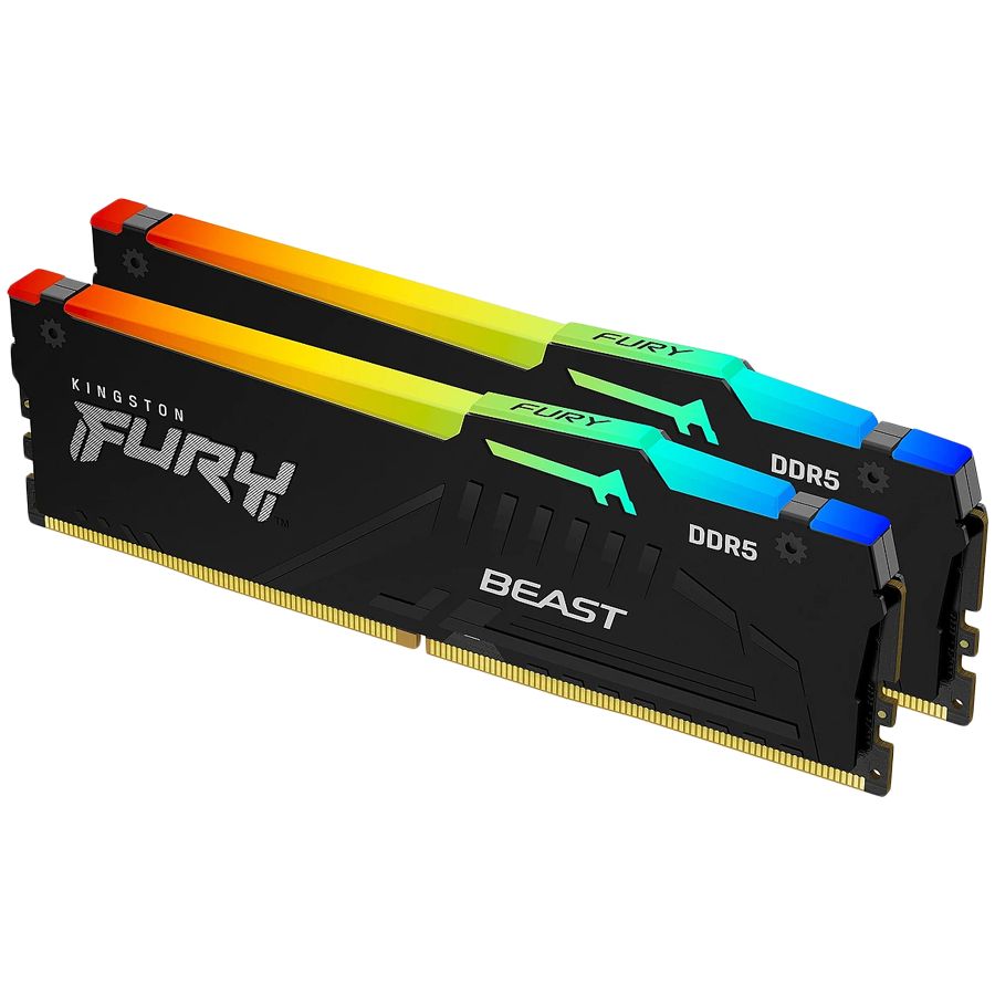 RAM DDR4 Kingston  Kingston 32GB 6000MT/s DDR5 CL36 DIMM (Kit of 2) FURY Beast RGB EXPO