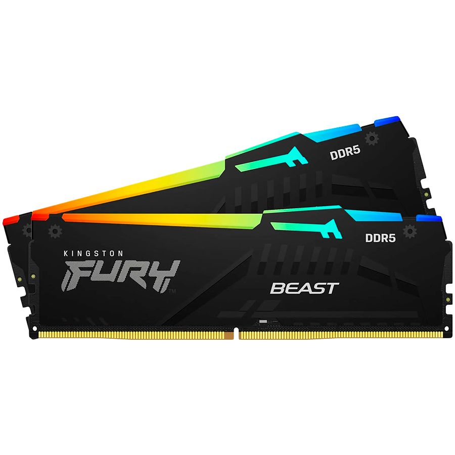 RAM DDR4 Kingston  Kingston 32GB 6400MT/s DDR5 CL32 DIMM (Kit of 2) FURY Beast RGB EXPO
