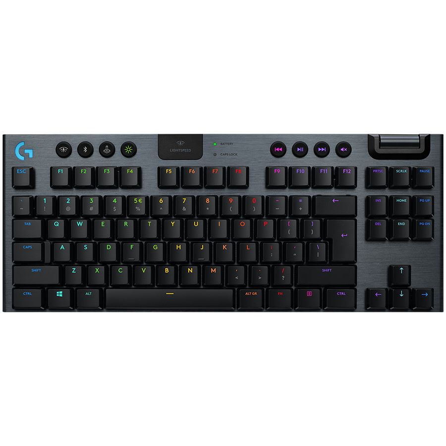 Computer keyboard Logitech  LOGITECH G915 X LIGHTSPEED TKL Wireless Gaming Keyboard - BLACK - US INT'L - 2.4GHZ/BT  - EMEA28i-935 - TACTILE