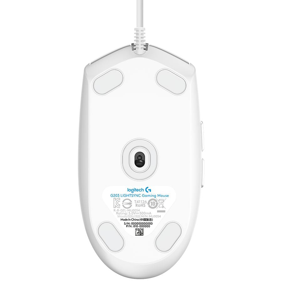 Computer mouse Logitech  LOGITECH G102 LIGHTSYNC Corded Gaming Mouse - WHITE - USB - EER