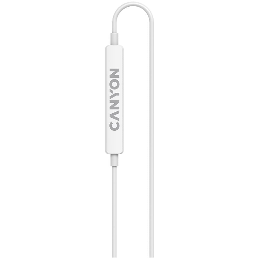 Kõrvaklapid mikrofoniga Canyon  CANYON headphones SEP-6 TYPE-C HiRes sound White