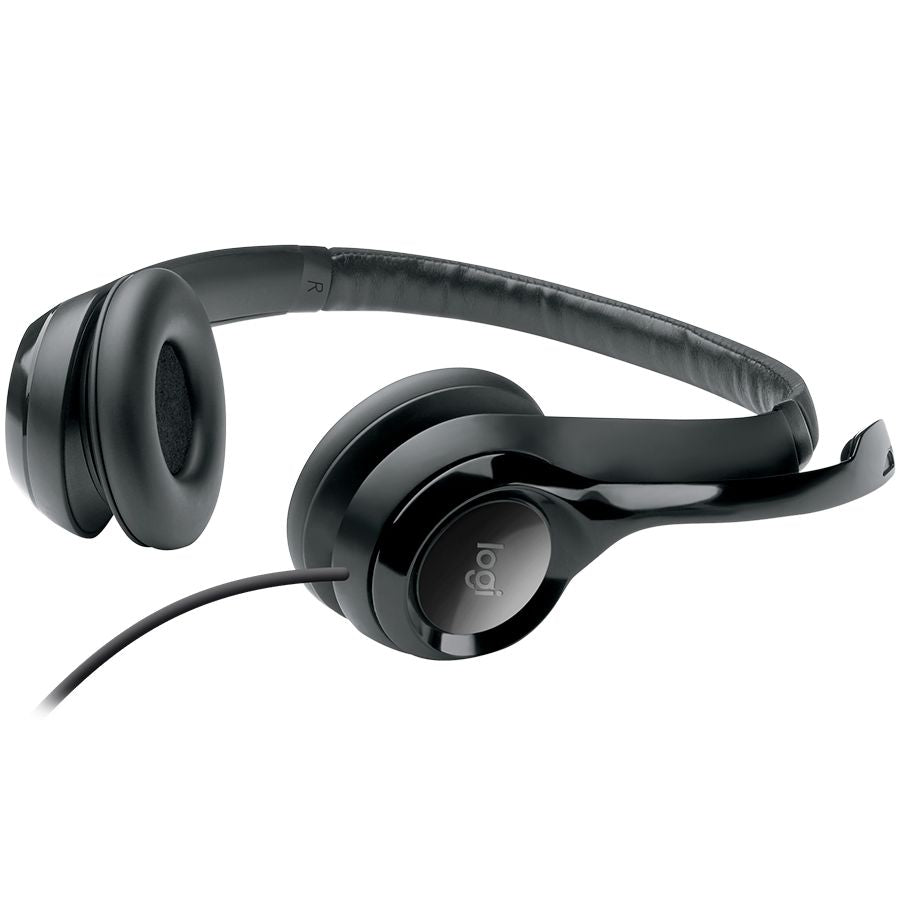 Headphone with microphone Logitech  LOGITECH H390 Corded Headset - BLACK - USB