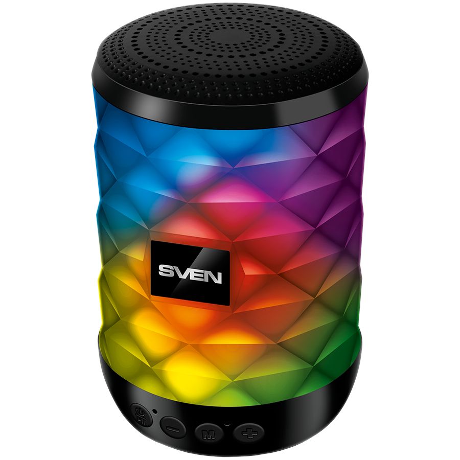 Беспроводная колонка Sven  Speaker SVEN PS-55, black (5W, TWS, Bluetooth, FM, USB, microSD, 600mA*h)