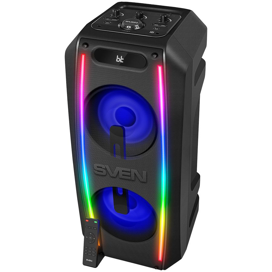 Bluetooth speakers Sven  Speaker SVEN PS-740, black (100W, TWS, Bluetooth, FM, USB, microSD, LED-display, 4400mA*h)