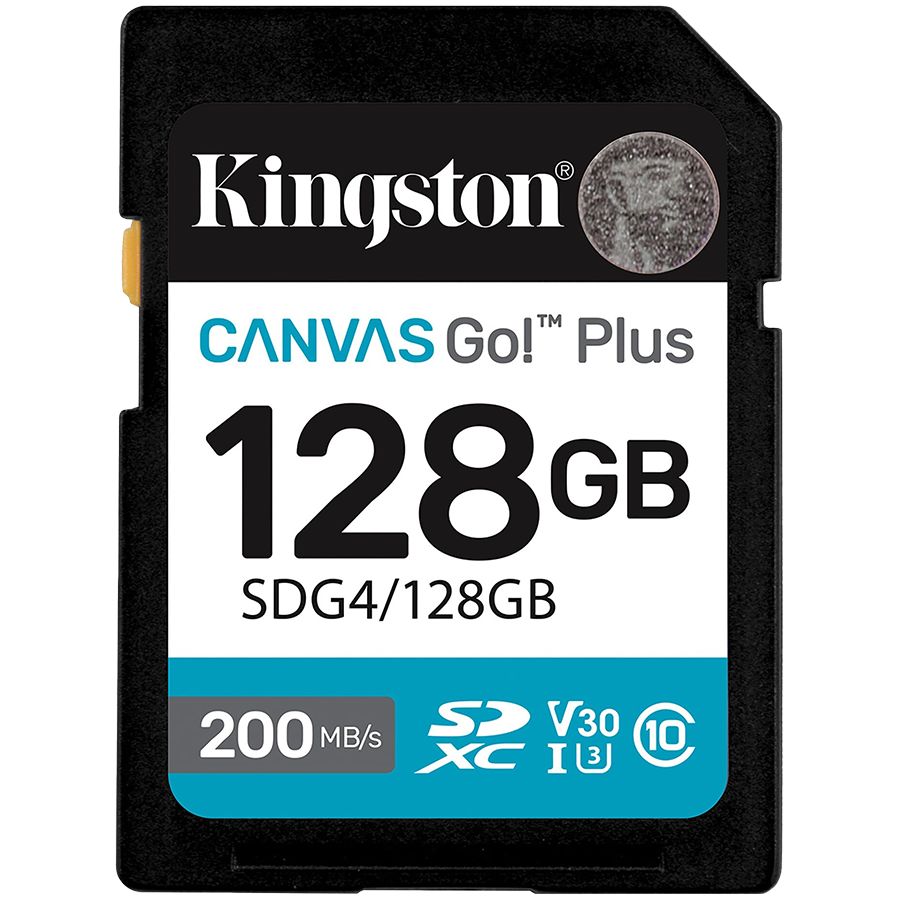 Kaabel Kingston  KINGSTON 128GB SDXC Canvas Go Plus Gen4 200MB/s C10 UHS-I U3 V30