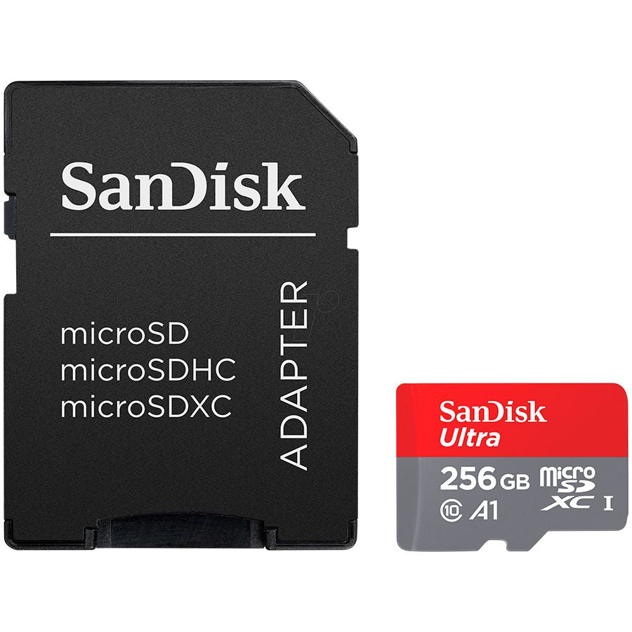 Cable SanDisk  SANDISK Ultra microSDXC 256GB + SD Adapter 150MB/s A1 Class 10 UHS-I