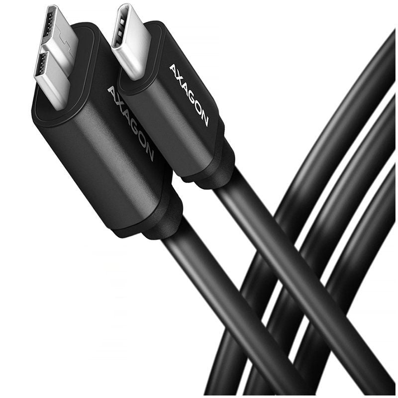 Kaabel Axagon  Axagon Data and power suply USB 3.2 Gen1 cable lengh 1 m. 3A. Black.