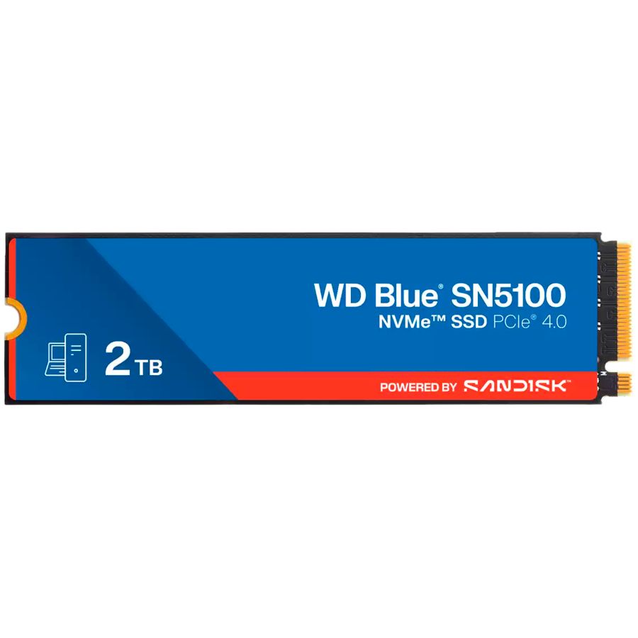 Kõvaketas SSD Western Digital  SSD POWERED BY SANDISK  Blue SN5100 2TB M.2 2280 PCIe Gen4 x4 NVMe QLC 3D