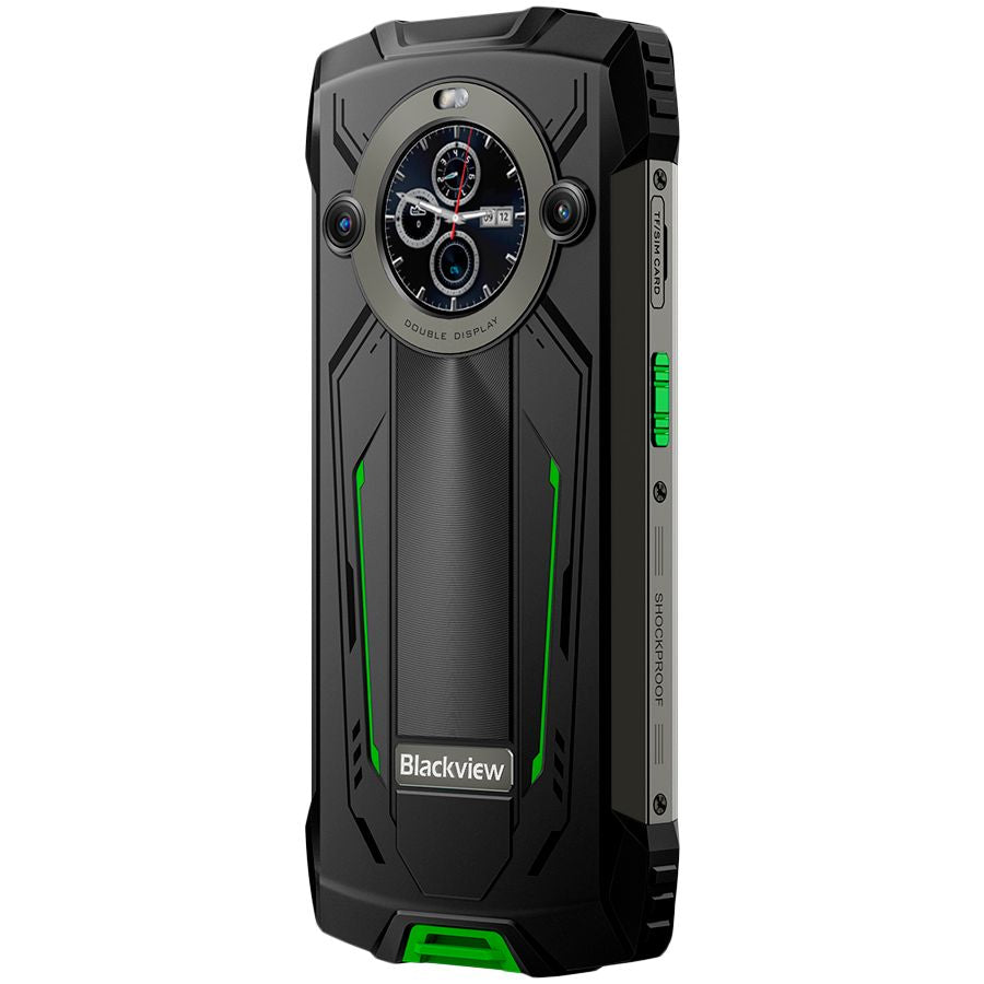 Смартфон Blackview  Rugged BV8200 LTE 6.5-inch FHD+IPS 1080x2400 120Hz Corning 3th + 1.3-inch 360x360 12+256GB MT8781 Octa-core 2.2GHz 8800mAh NO Charger CAM Front 32MP Rear 50+13MP IP68/IP69K/MIL-STD-810H NFC Fingerprint Green