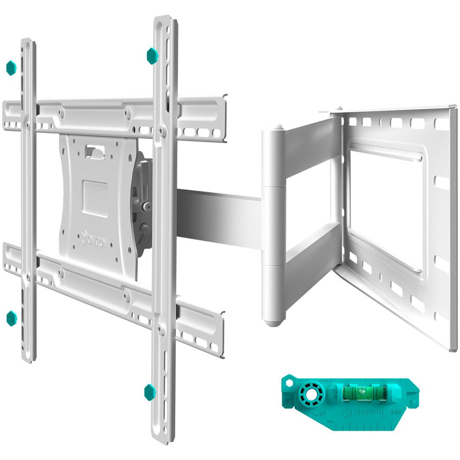 TV accessories ONKRON  ONKRON Full Motion TV Wall Mount for 40 to 75-inch Flat Panel TVs Digital Panels 68,2 kg, White