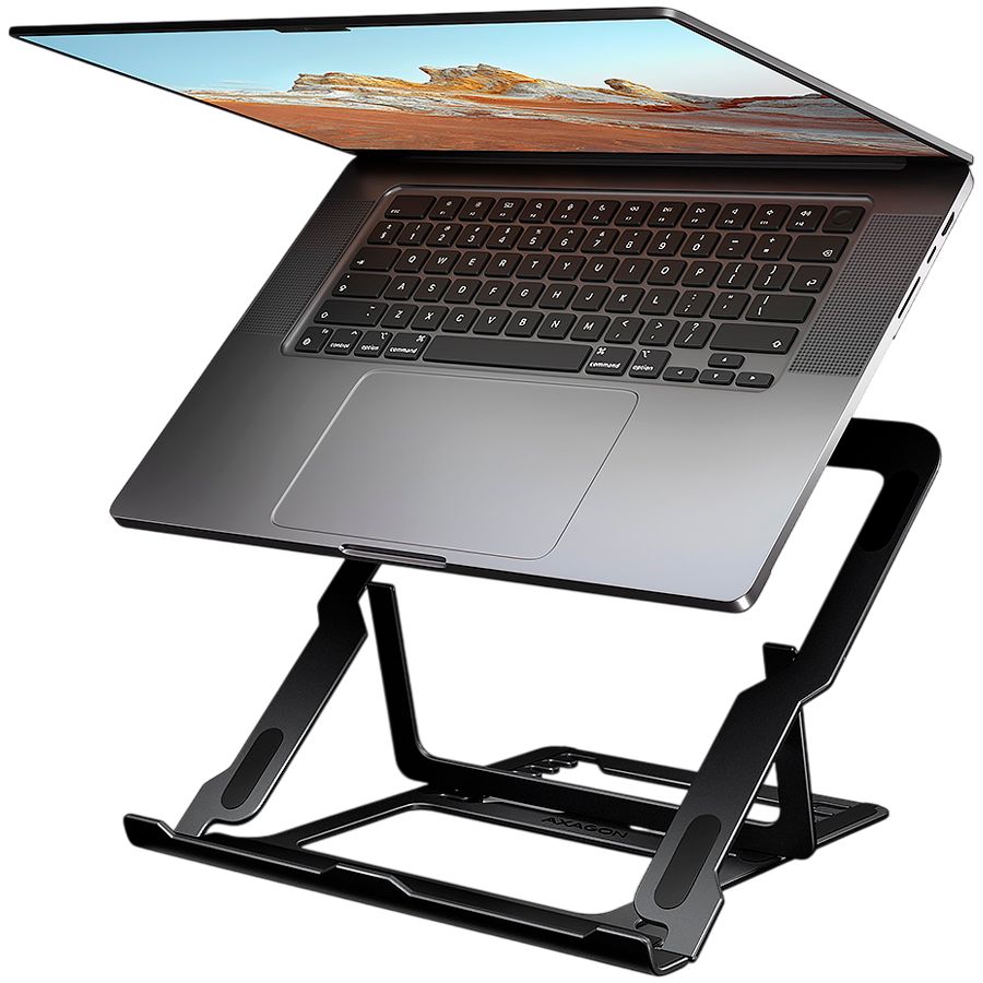 Another product Axagon  AXAGON STND-LAB ALU stand for 10" - 17,3" laptops, 8 adjustable angles, black