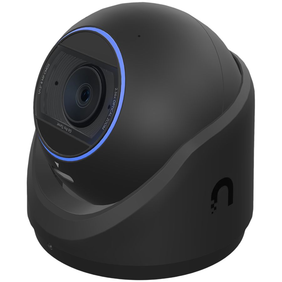 Webcam UBIQUITI  Ubiquiti UVC-G6-Pro-Turret-B All-weather tamper-resistant 4K PoE+ camera with a Multi-TOPS AI engine, 2.36x optical zoom, and a large 1/1.2" CMOS sensor for exceptional low-light clarity and long-range IR night vision